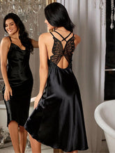 French Style Backless Nightdress Womens Lingerie